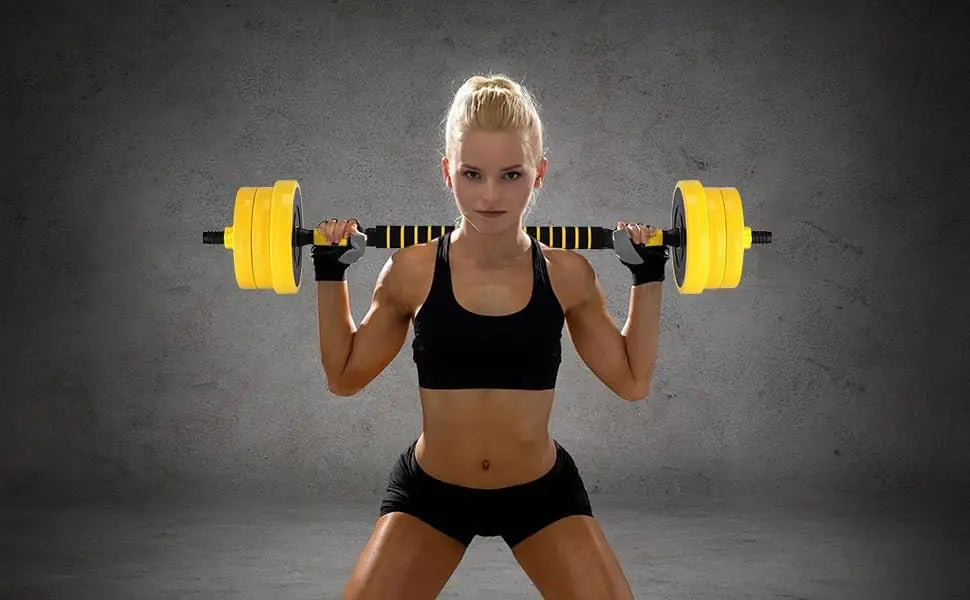 Adjustable Dumbbell Set With Foam Grip Handles