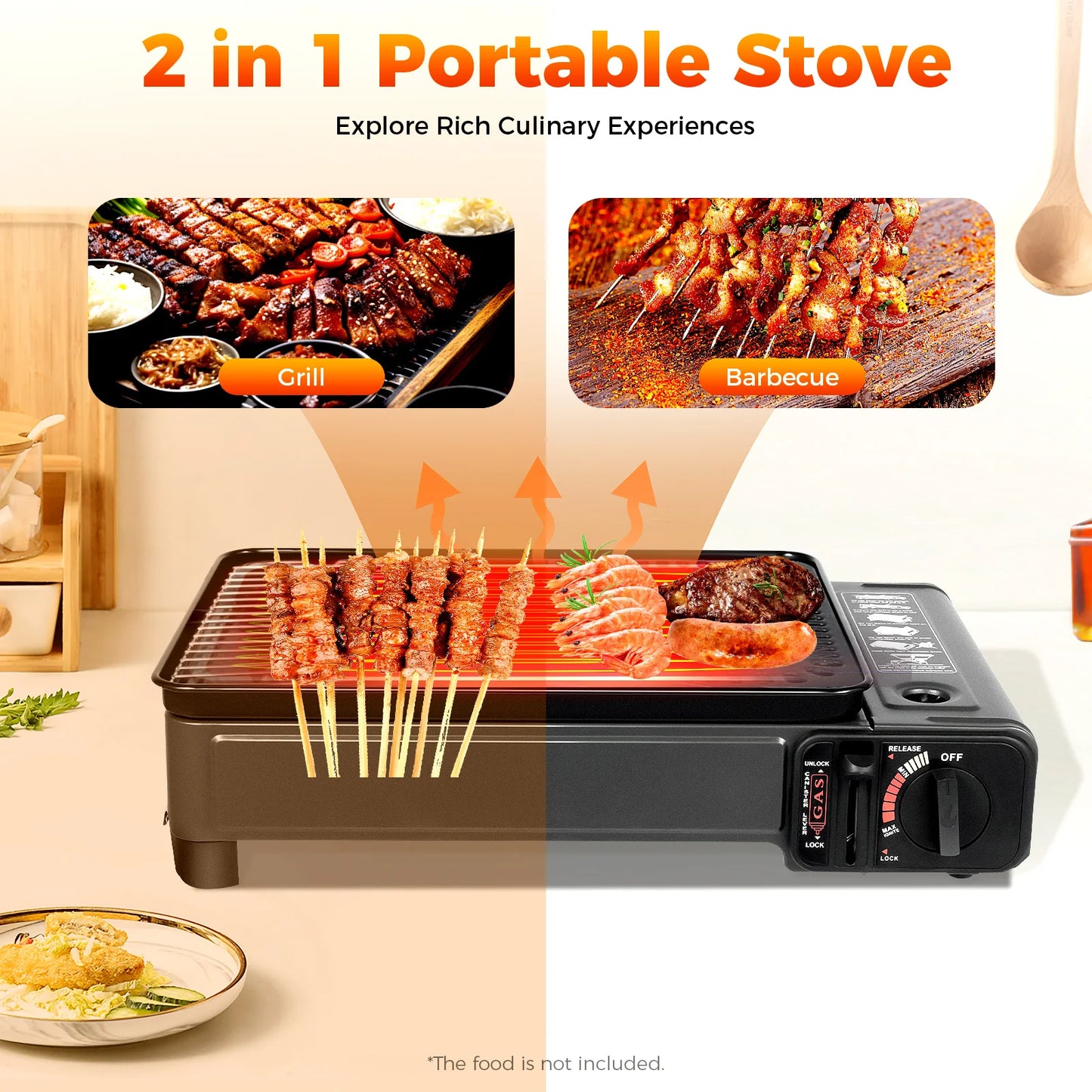 Stainless Steel Portable Butane Camping Stove