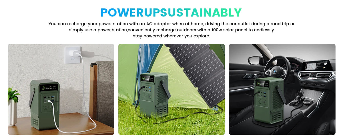 CTOLITY Portable Power Station for Camping and Emergencies