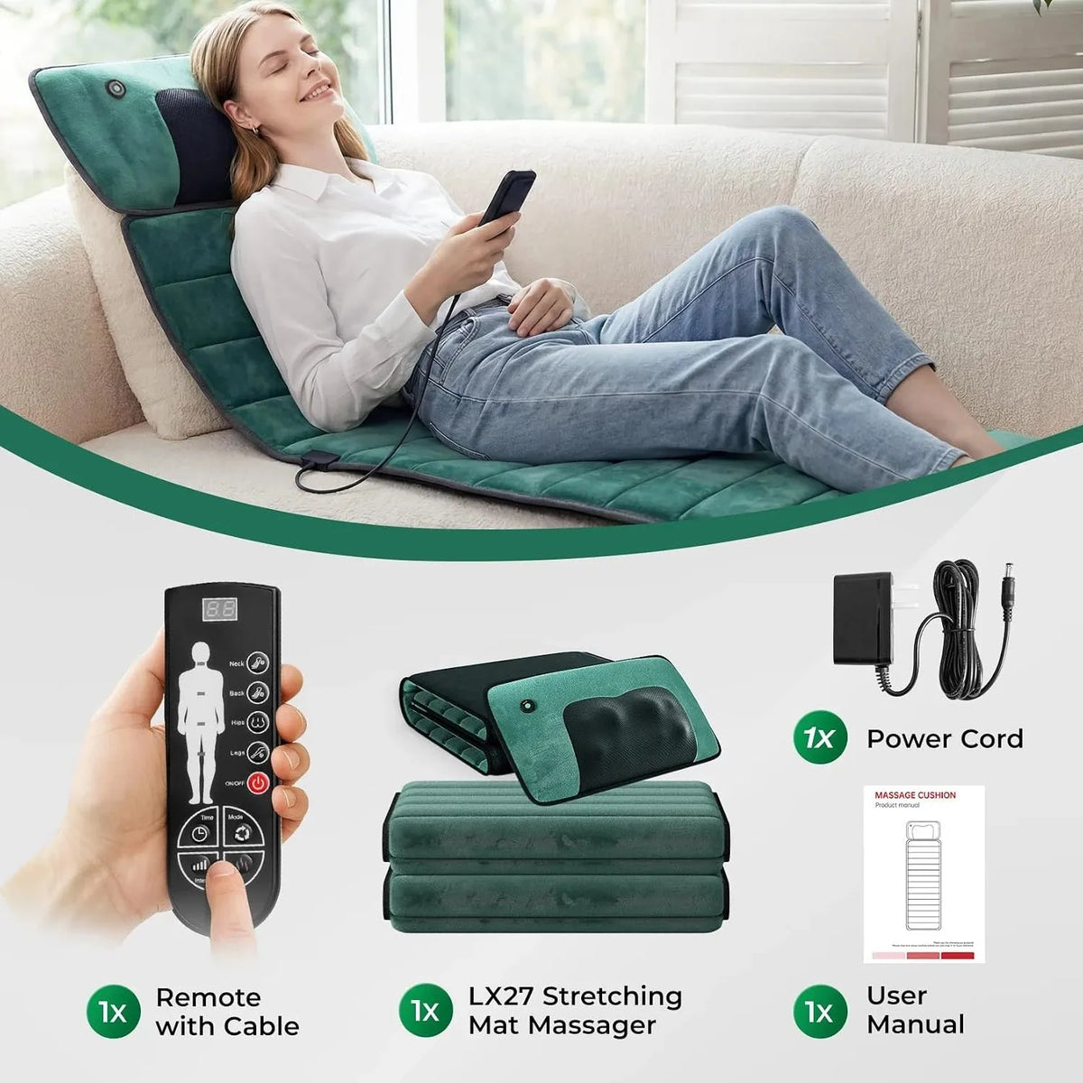 HOMEMASSA Full Body Deep Tissue Massage Mat