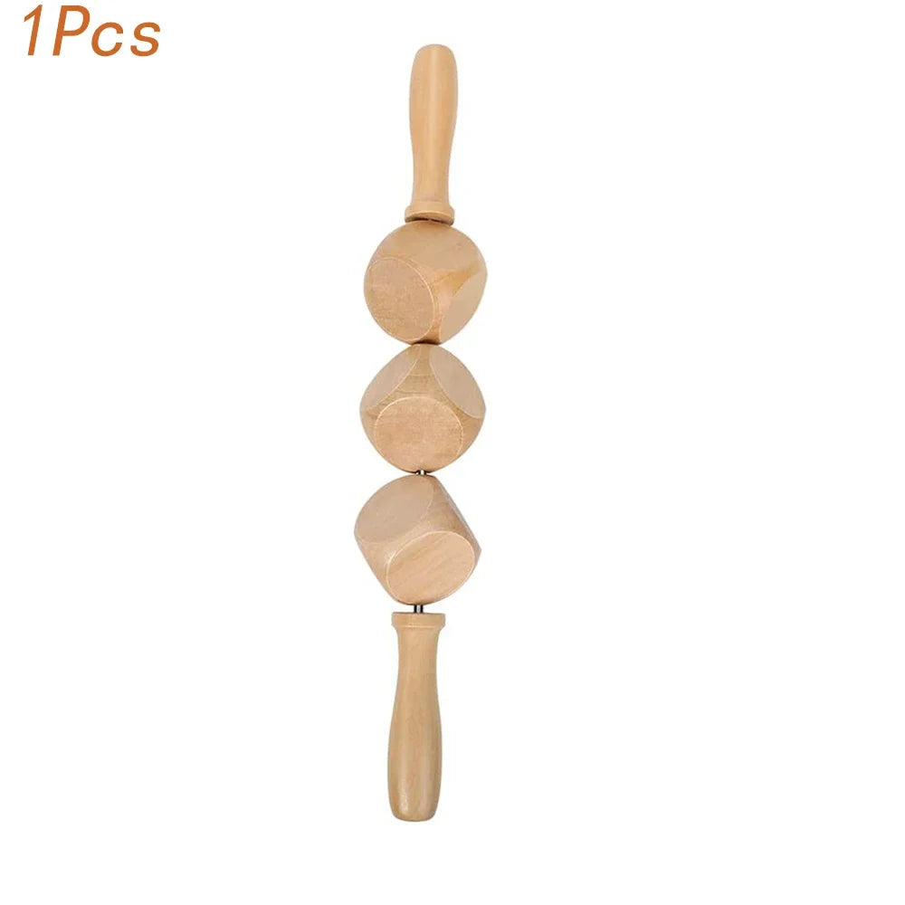 Jecaliz Wooden Massager Lymphatic Drainage Guasha Roller