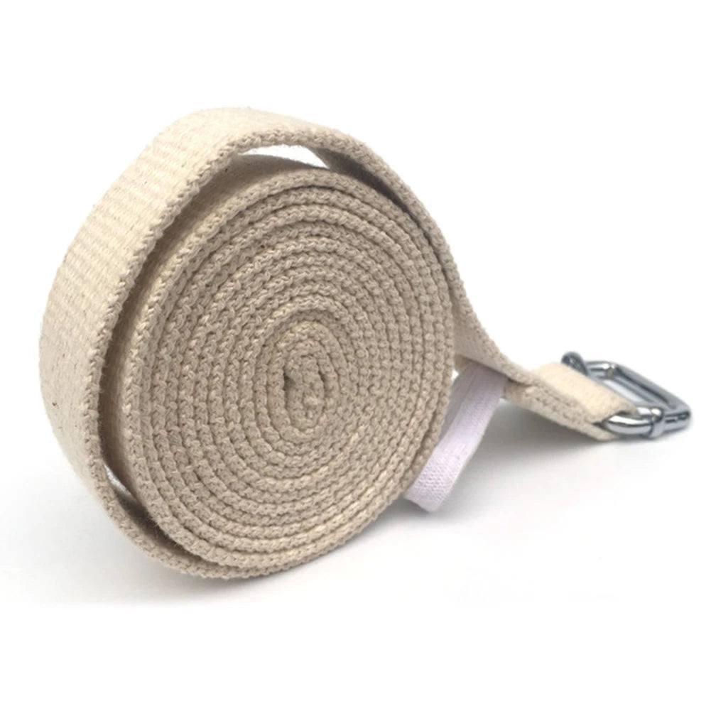Shunmaii Yoga Strap D Ring Buckle Cotton Exercise Band