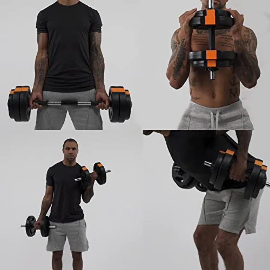 Yao Hui Huang Fitness Adjustable Dumbbells 2 In 1 Barbell