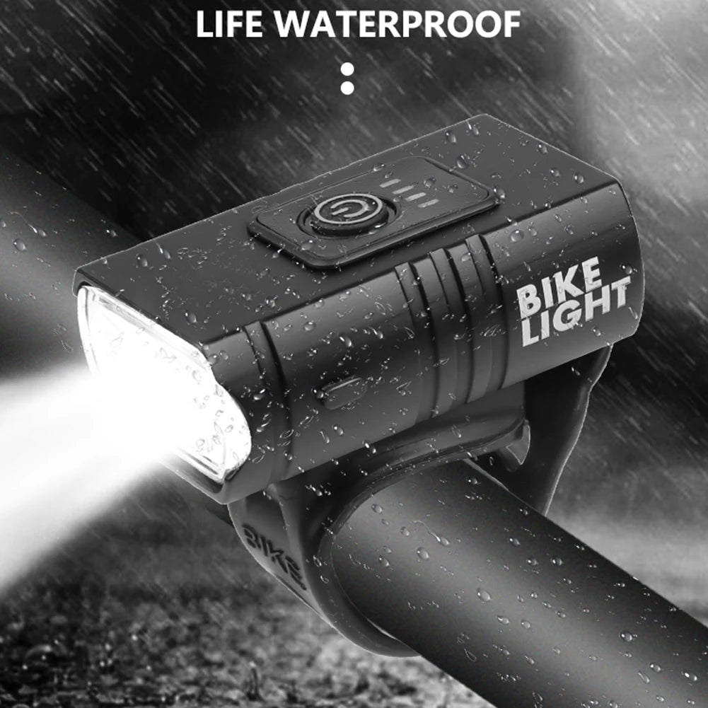 Aluminum Alloy LED Bike Front Lamp 800 Lm 6 Modes