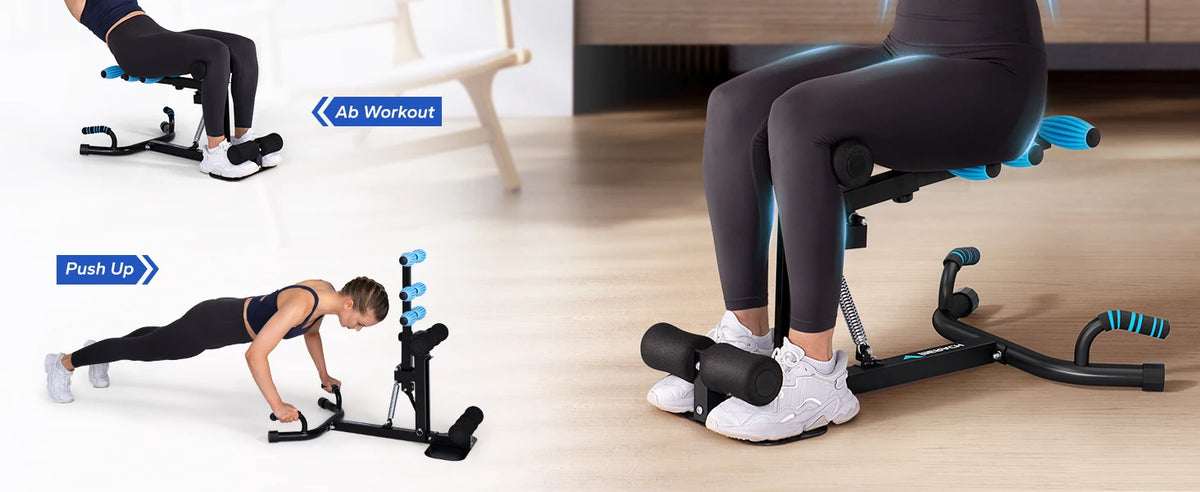 MERACH Adjustable Deep Squat Trainer for Core and Legs