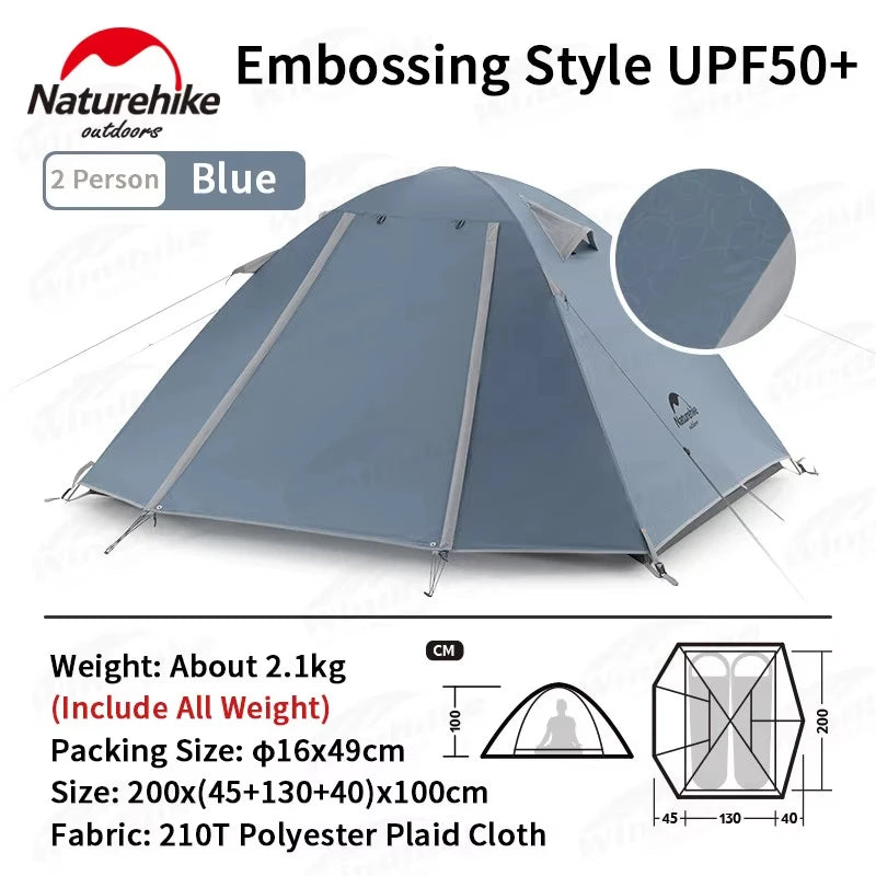 Naturehike Portable Waterproof Double Layer Tent 2 3 Persons
