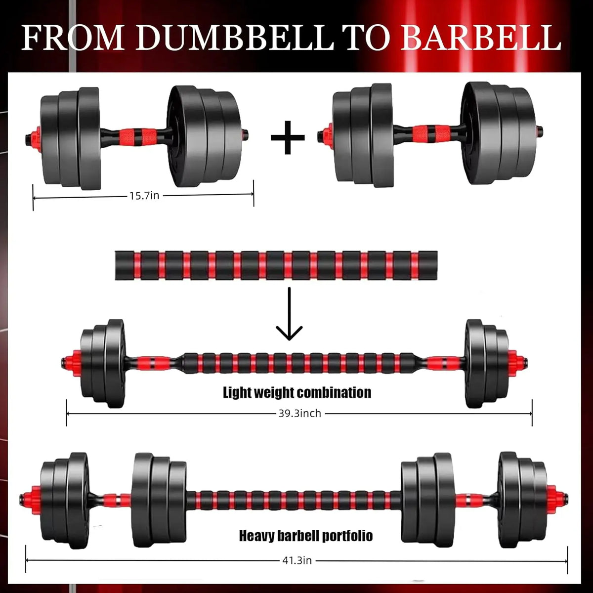 Adjustable Dumbbell Set for Home Strength Training