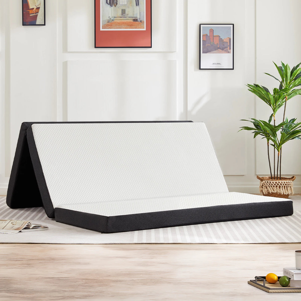 JHK Trifold Memory Foam Mattress With Washable Cover
