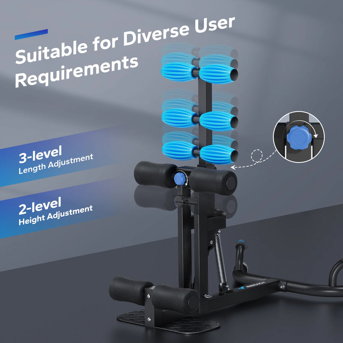 MERACH Adjustable Deep Squat Trainer for Core and Legs