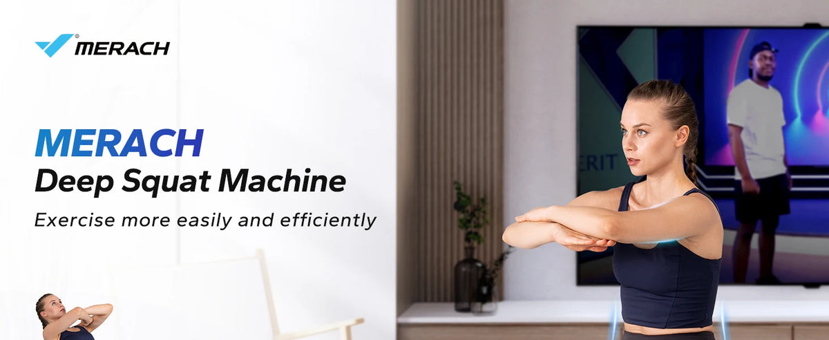 MERACH Adjustable Deep Squat Machine and Core Trainer