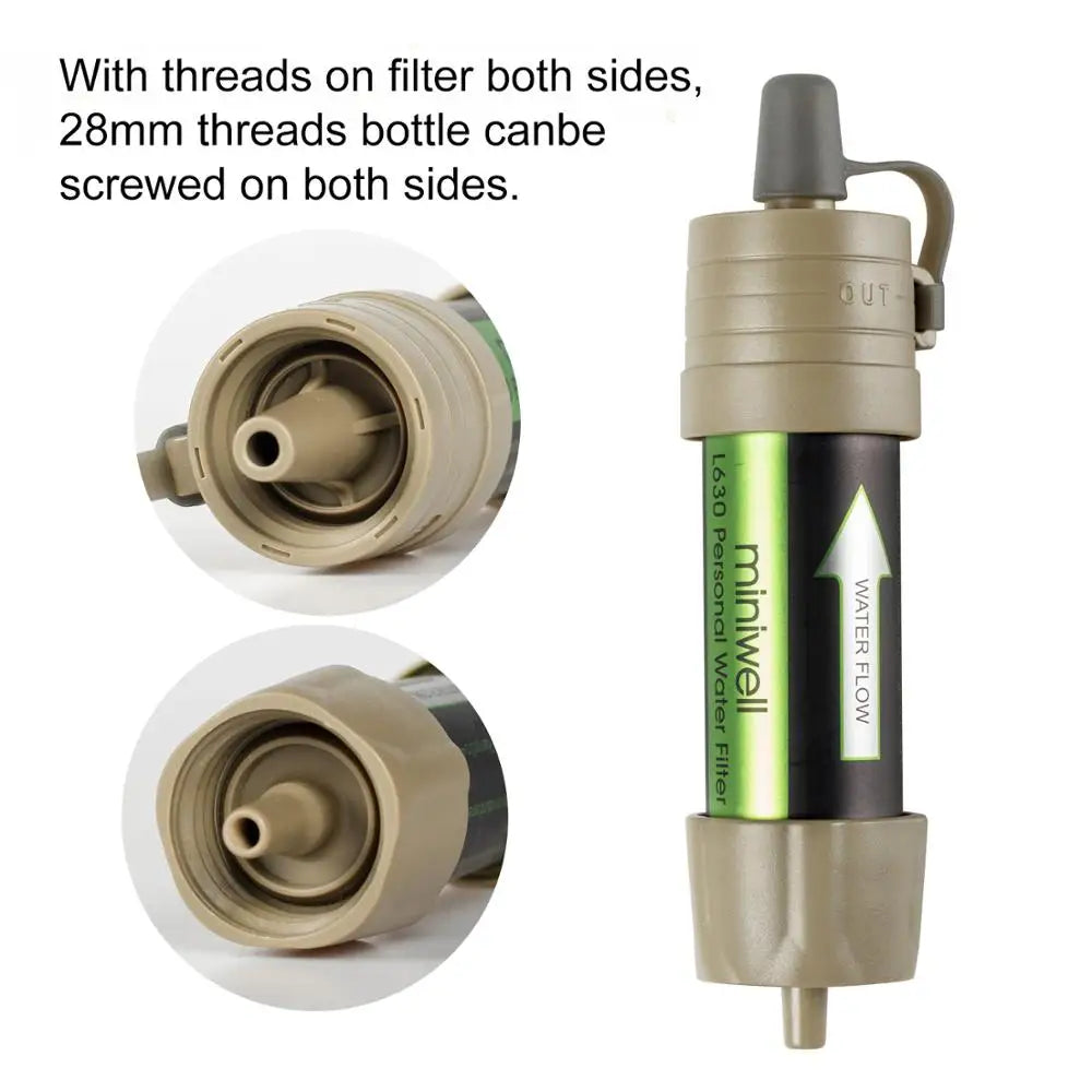 Miniwell Outdoor Gravity Water Filter for Hiking and Travel
