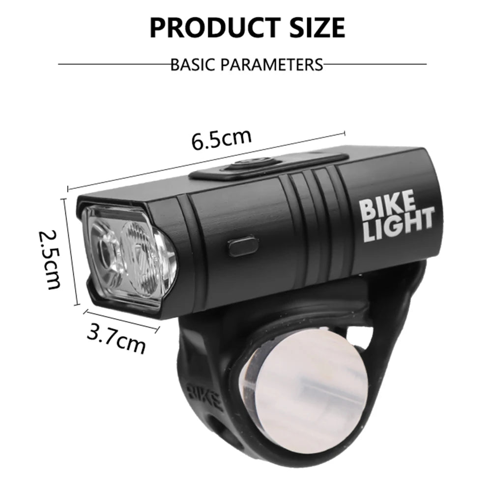 Aluminum Alloy LED Bike Front Lamp 800 Lm 6 Modes