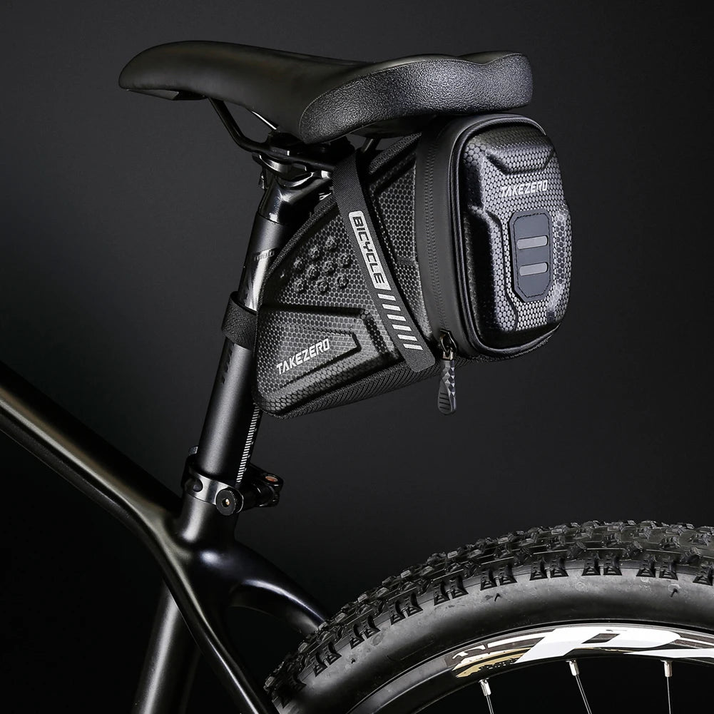 Bike Saddle Bag Back Seat Pouch Reflective EVA
