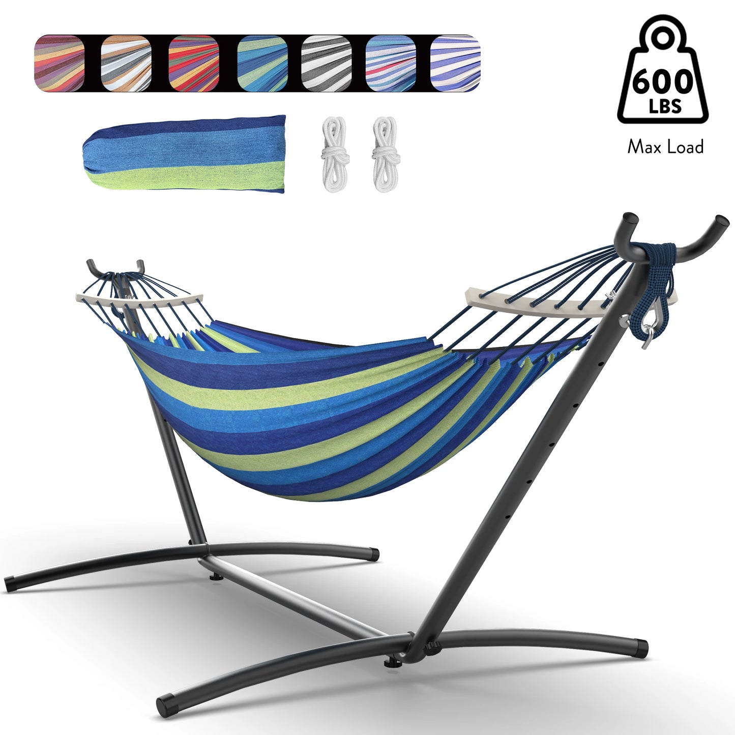 GYROOR Adjustable Hammock Stand 600lb Capacity