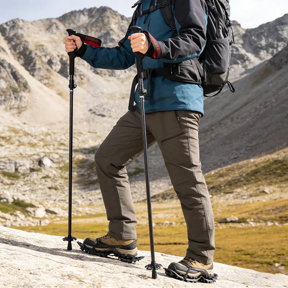 OKHEALING Ultralight Carbon Fiber Trekking Poles