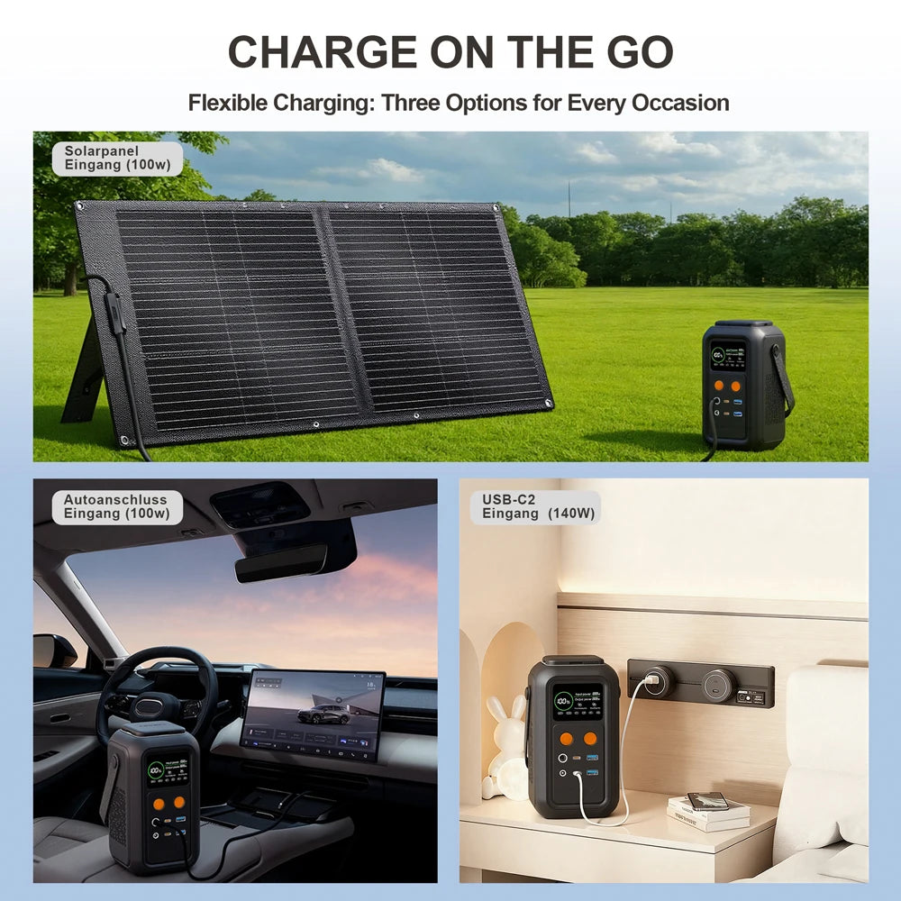 CTOLITY 200W Power Station Lifepo4 192Wh Portable Charger