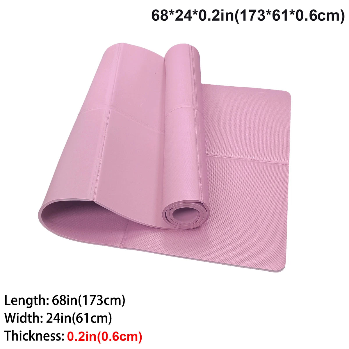 Foldable Travel Yoga Mat Eco Friendly Natural Rubber