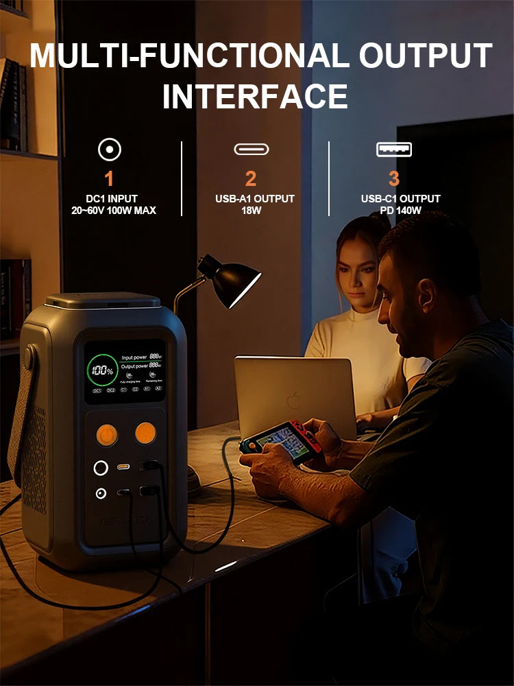 CTOLITY Portable Power Station for Camping and Emergencies
