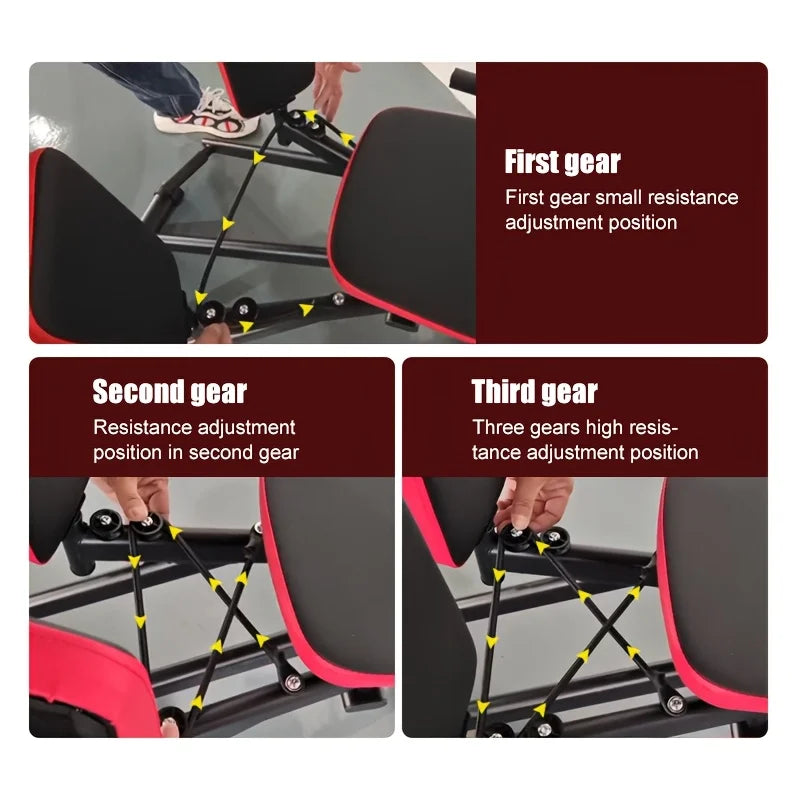 KBQ Hip Abductor Machine With Adjustable Resistance Ropes