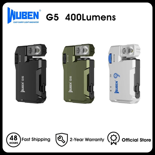 WUBEN G5 Rechargeable Dual Light EDC Flashlight