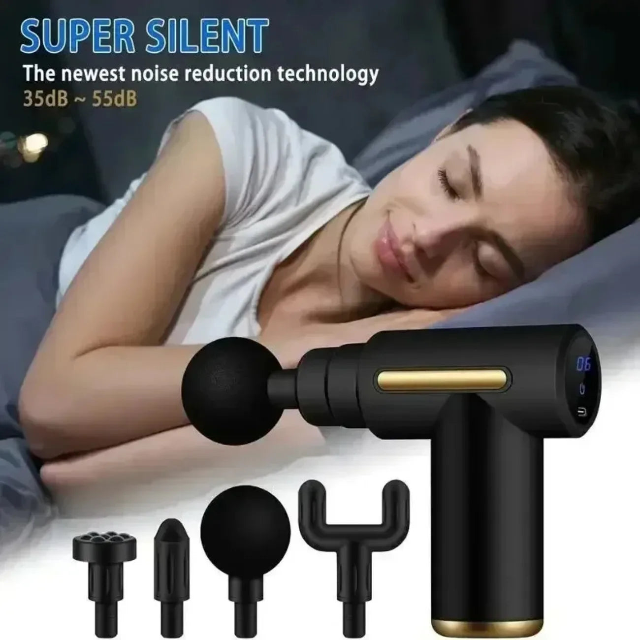 DIAMRI Mini USB Massage Gun Portable Fascia Relaxer