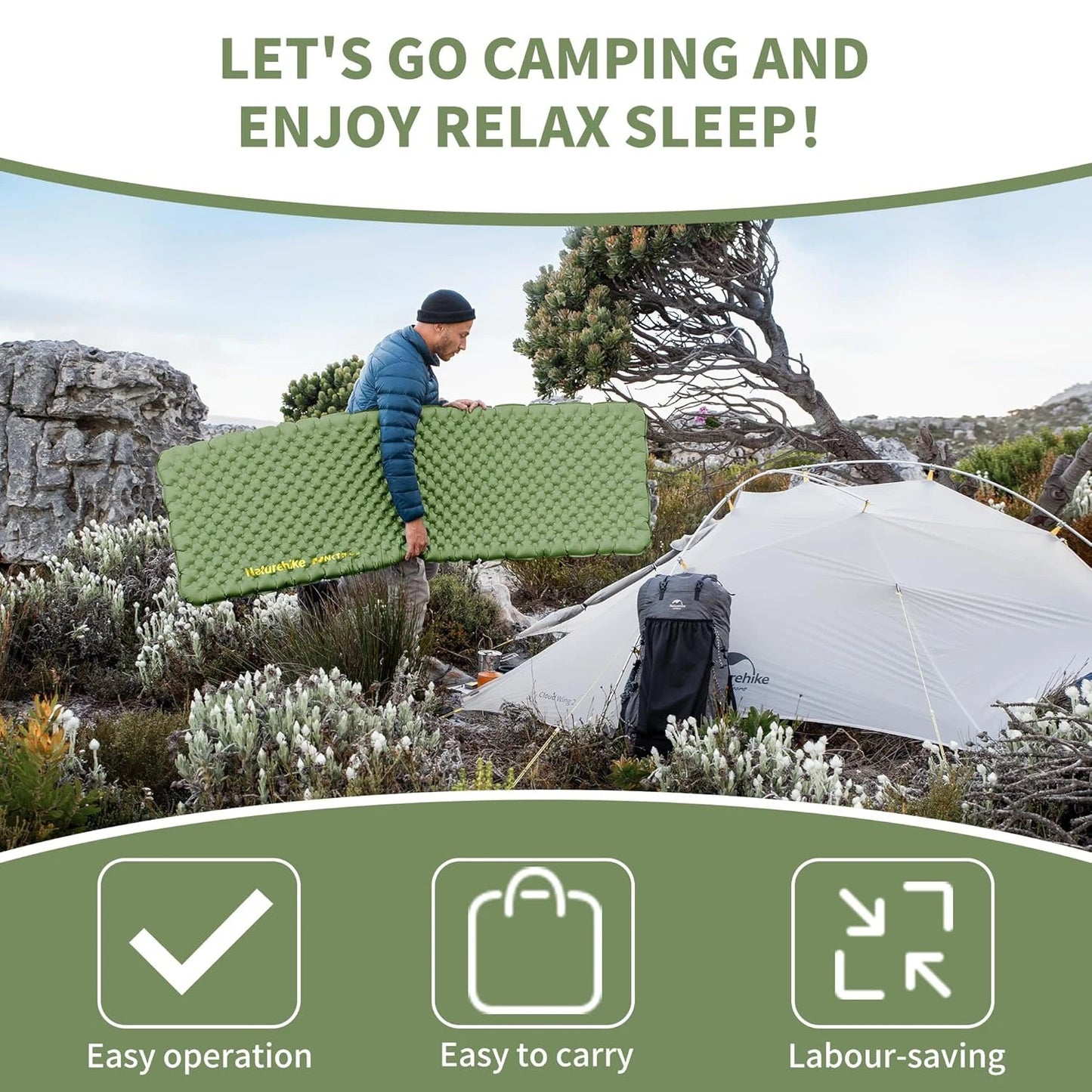 Naturehike R4.6 Ultralight Inflatable Camping Mattress
