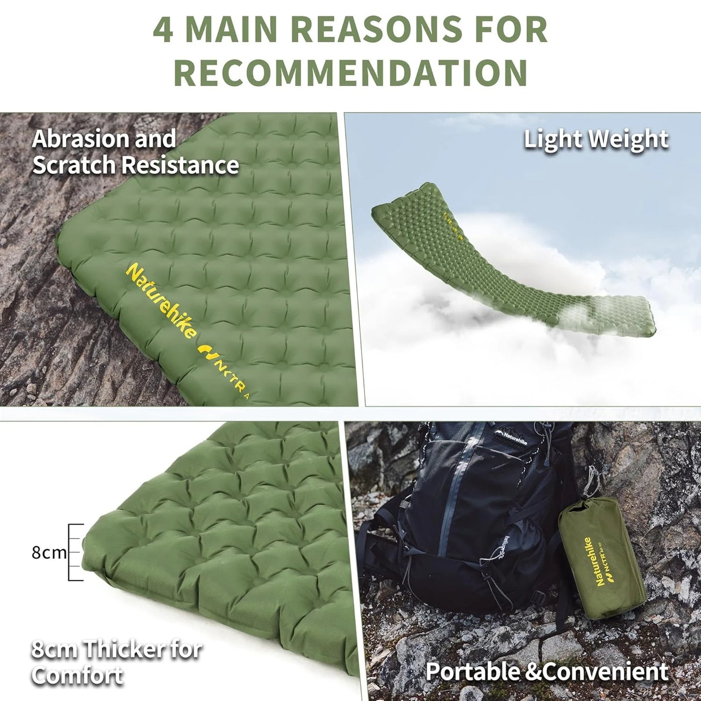Naturehike R4.6 Ultralight Inflatable Camping Mattress
