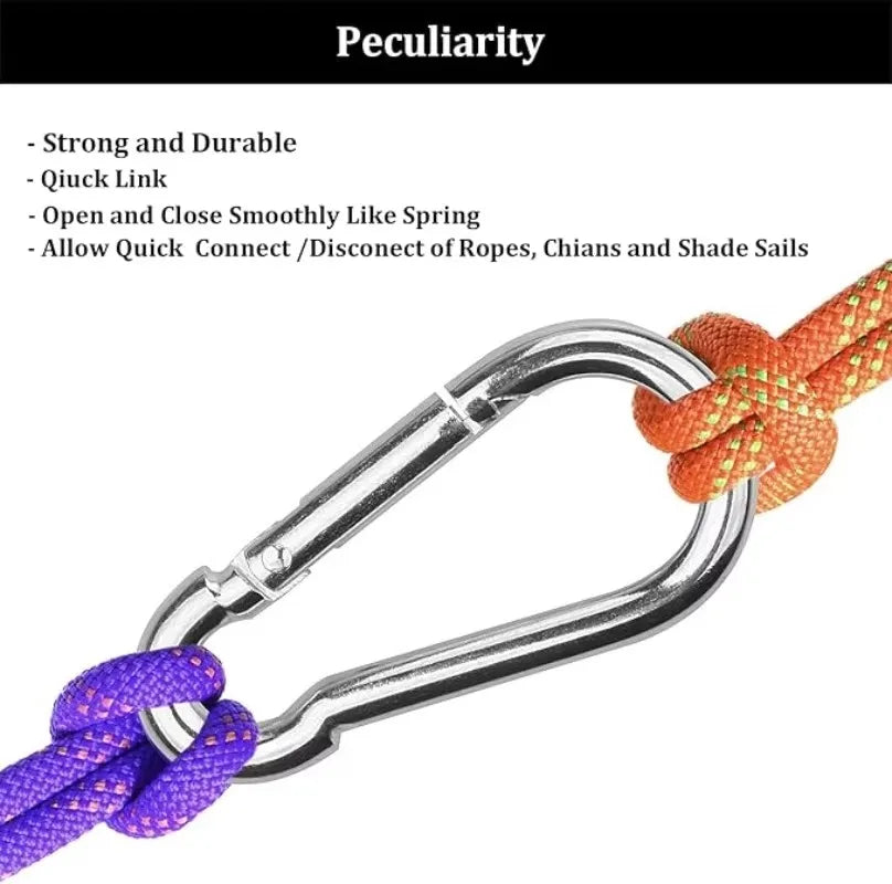 Aluminum Alloy Mini Carabiner Survival Gear Keychain