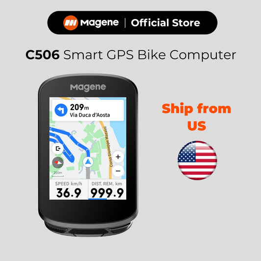 Magene C506 GPS Bike Computer With Touchscreen Navigation