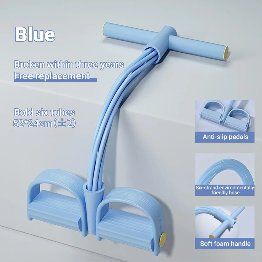 NONE 6-Tube Resistance Band Multi Function Tension Rope