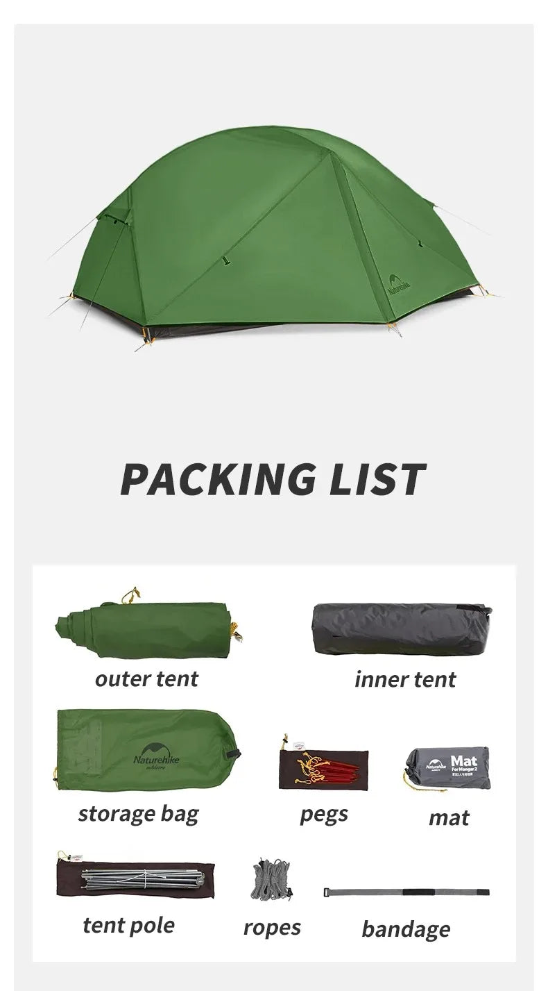 Naturehike Mongar Ultralight Camping Backpacking Tent