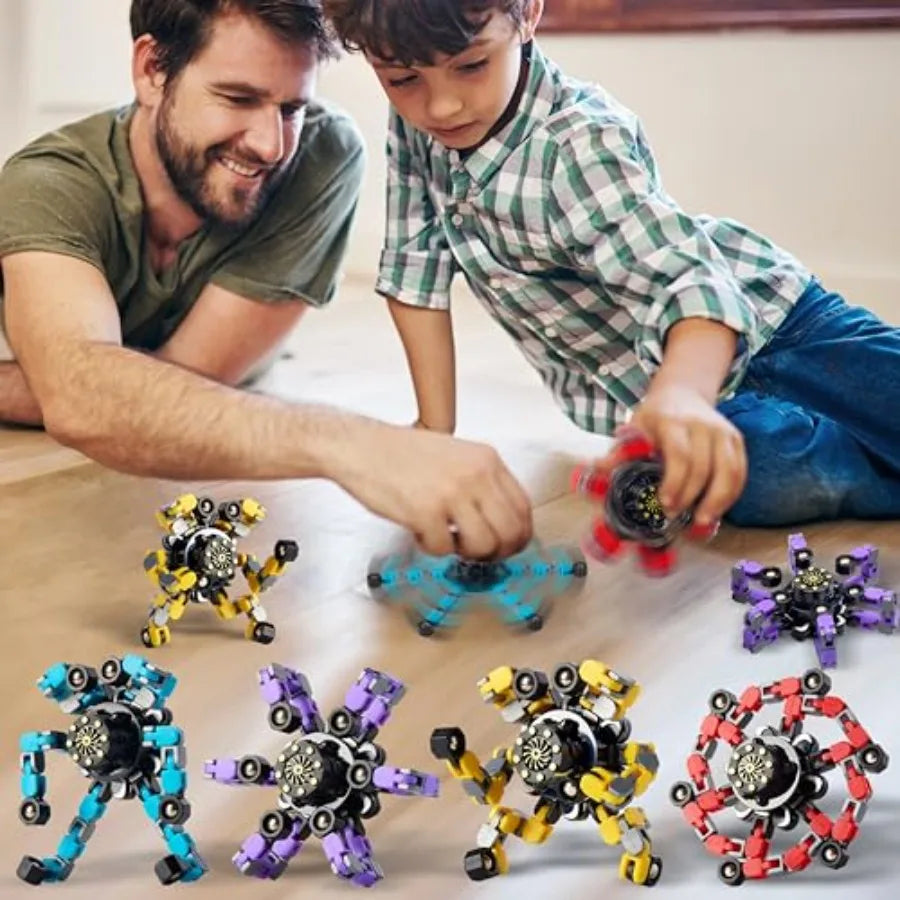 Transformable Spinners 4 Pack For Anxiety Relief