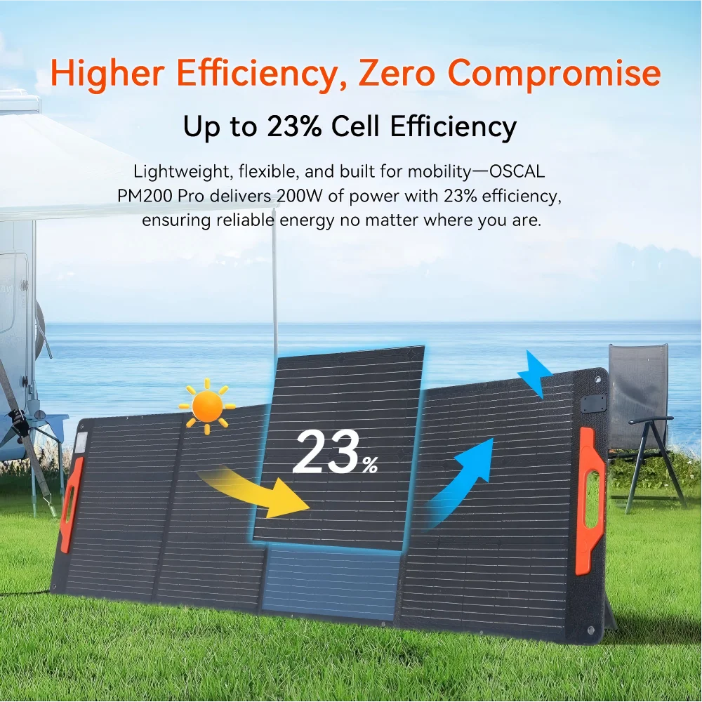 OSCAL Portable Power Station With Solar Charging