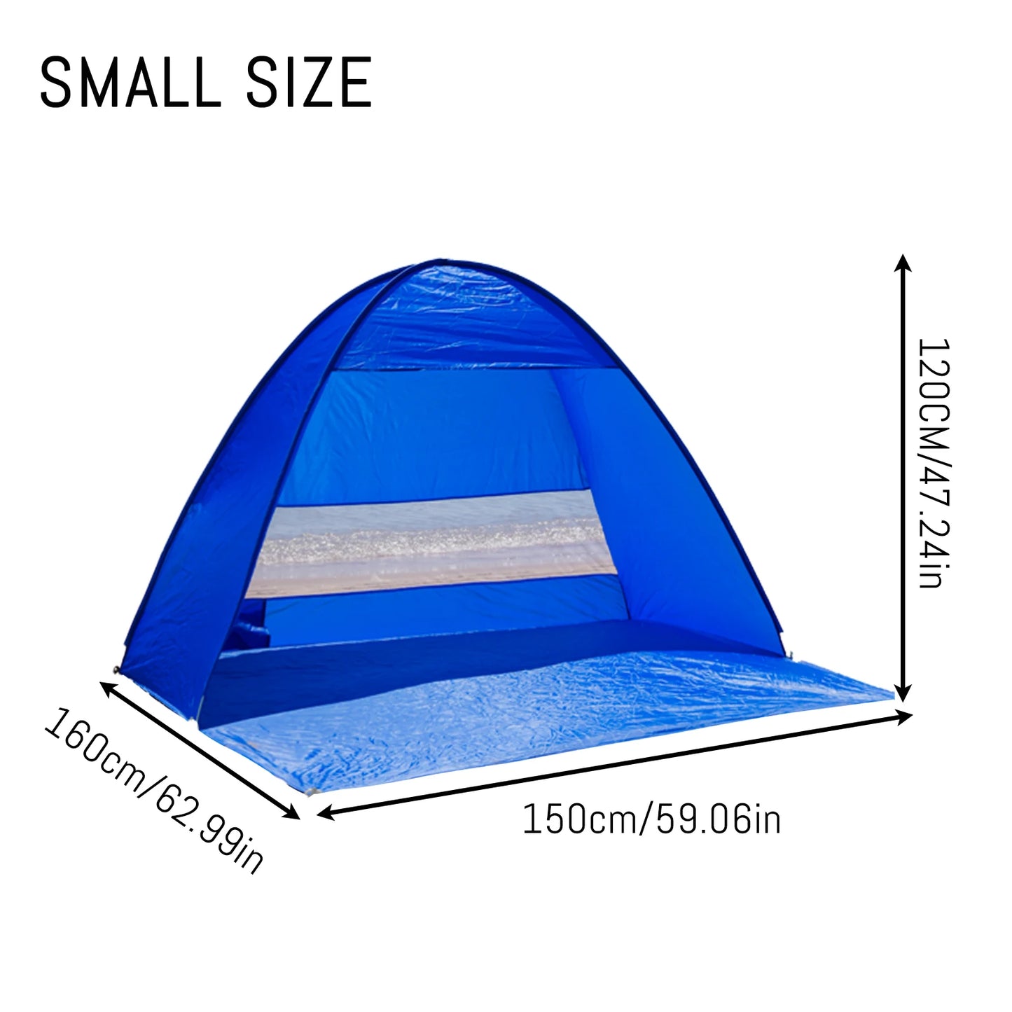 Pakicetus Pop Up Beach Tent With Handbag For Outdoor Use