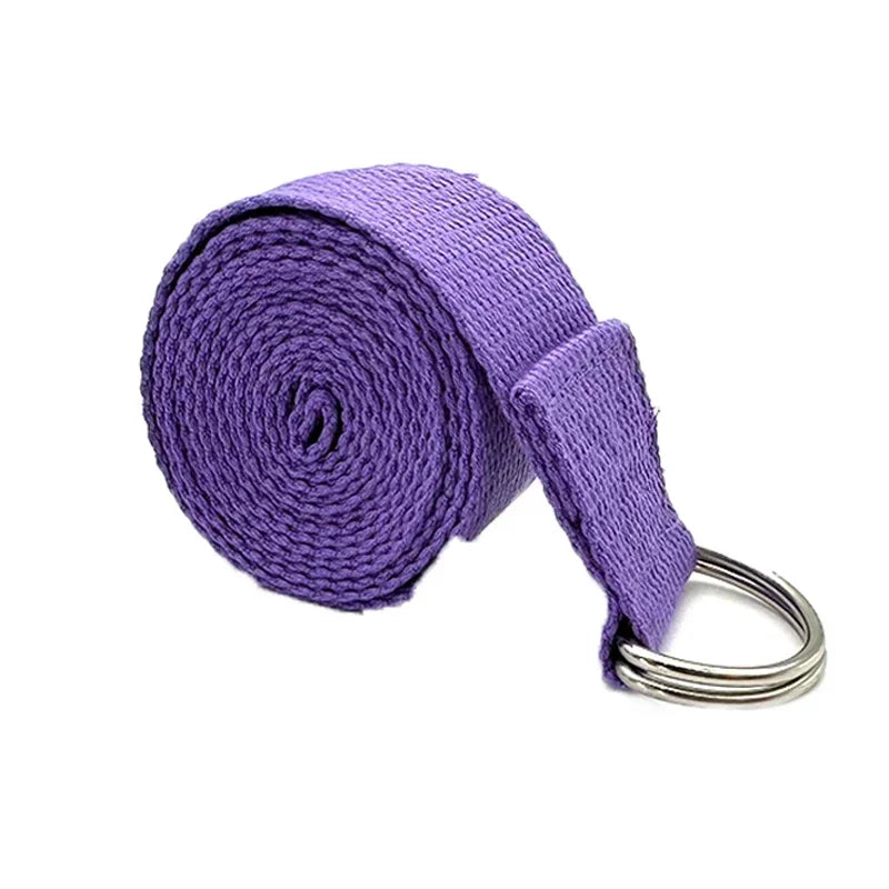 Fuyaozhishang Yoga Strap Durable Cotton D Ring Buckle