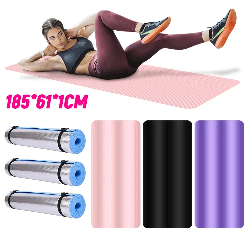 Yoga Mat Non Slip Thick Exercise Mat For Home Gym