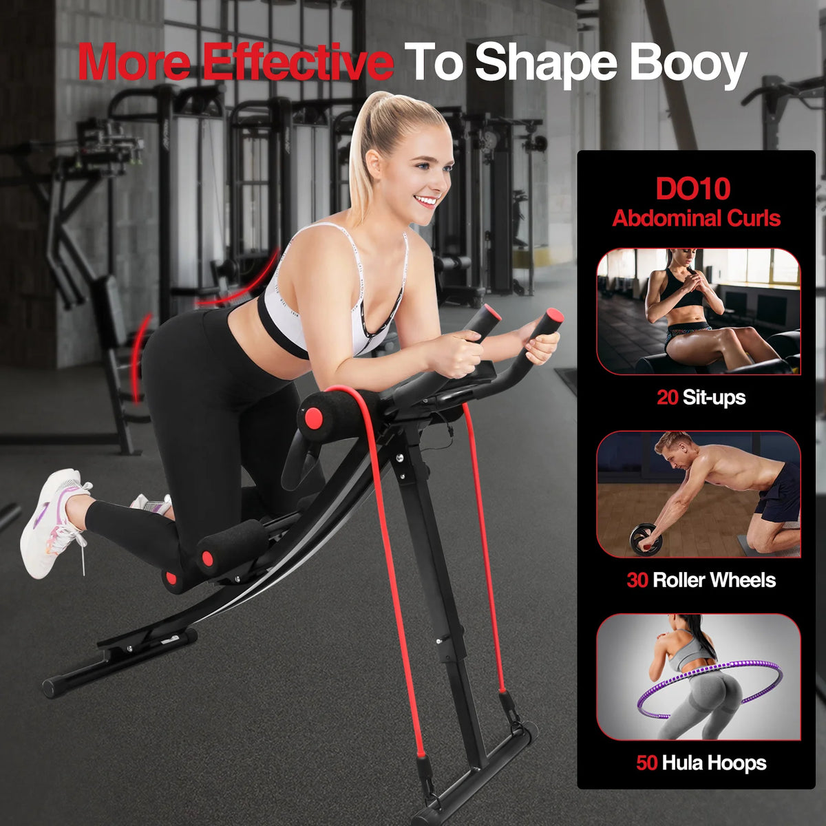 GIKPAL Foldable Ab Machine Core Workout Trainer
