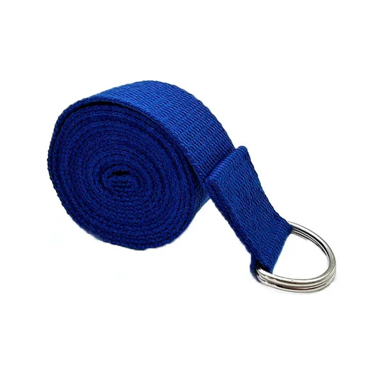 Fuyaozhishang Yoga Strap D Ring Adjustable Cotton Blend