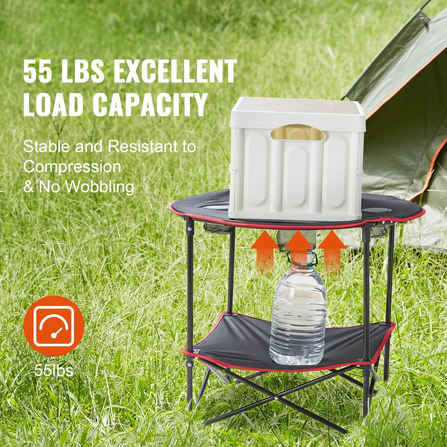 SucceBuy Folding Camping Table Ultra Compact Outdoor Table