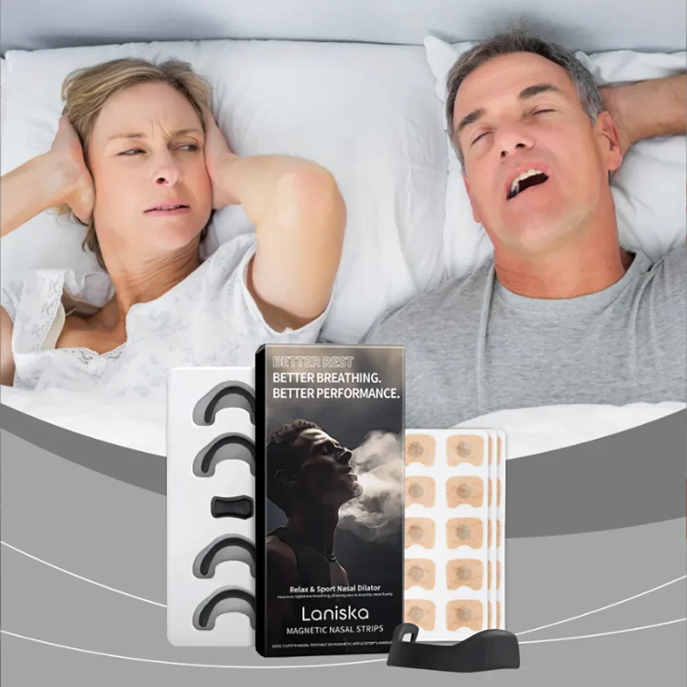 Sport Magnetic Nose Strips Nasal Dilator For Snore Reduction