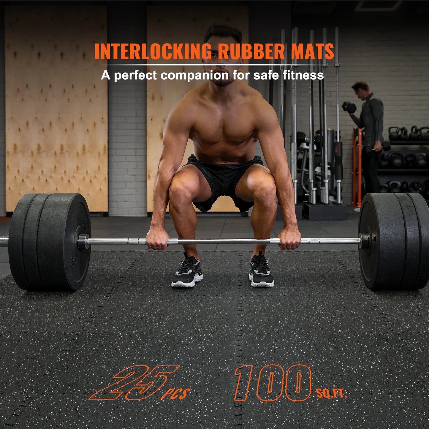 SucceBuy Interlocking Gym Floor Mats EVA Rubber Waterproof