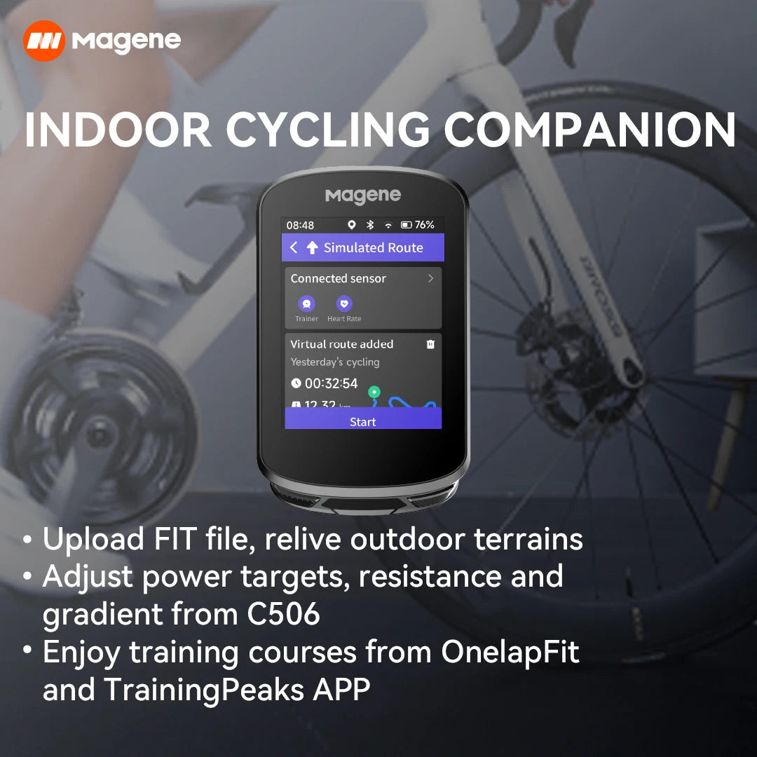 Magene C506 GPS Bike Computer With Touchscreen Navigation