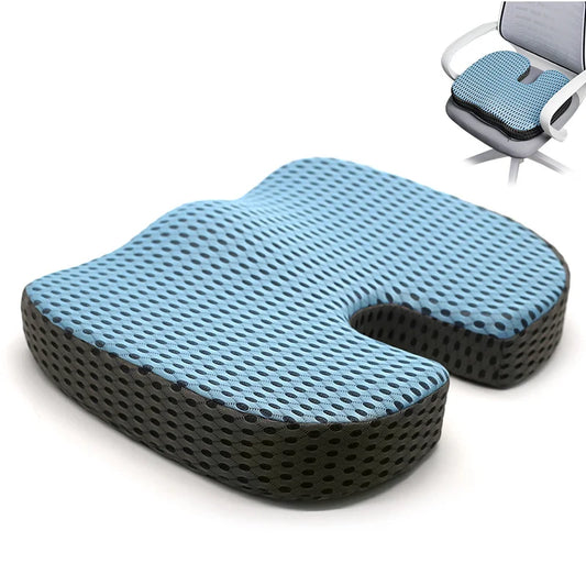 Memory Foam Office Chair Seat Cushion Non Slip Back Relief