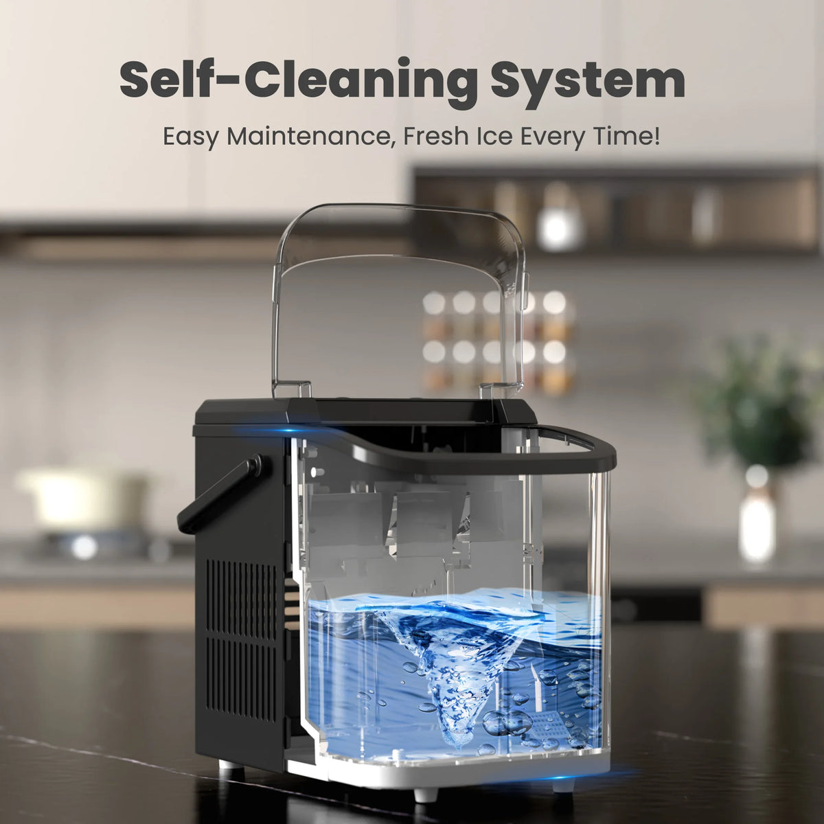 JHK Portable Countertop Bullet Ice Maker