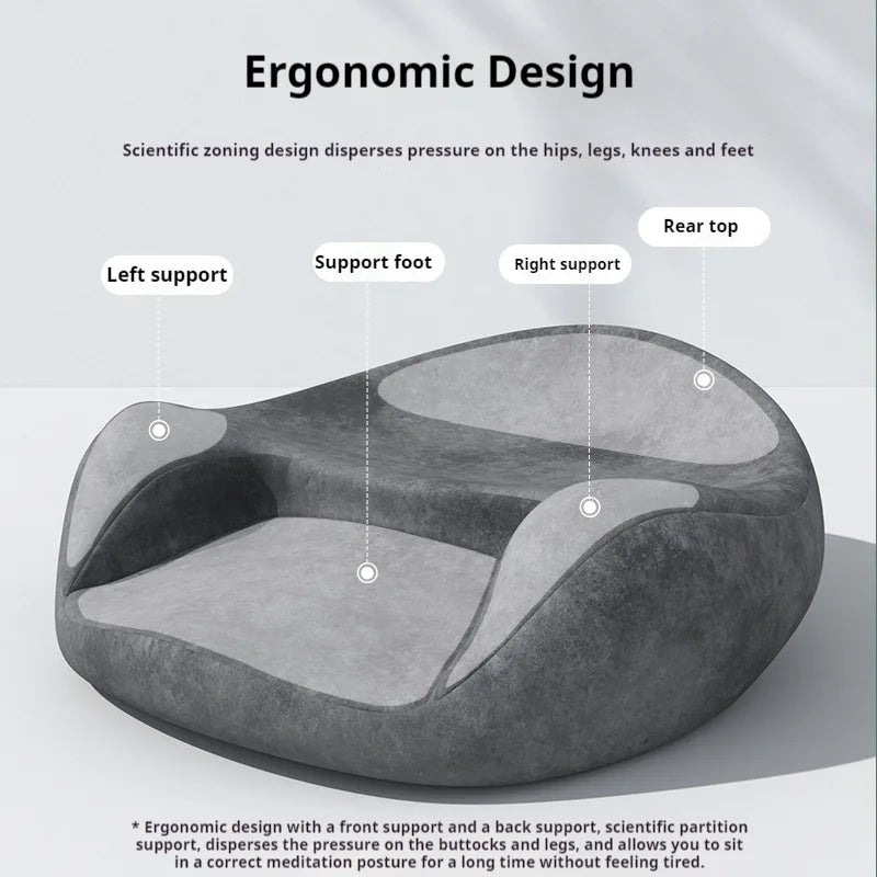 Memory Foam Floor Pillow For Adults Meditation Cushion Yoga