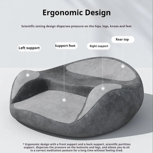 Memory Foam Floor Pillow For Adults Meditation Cushion Yoga