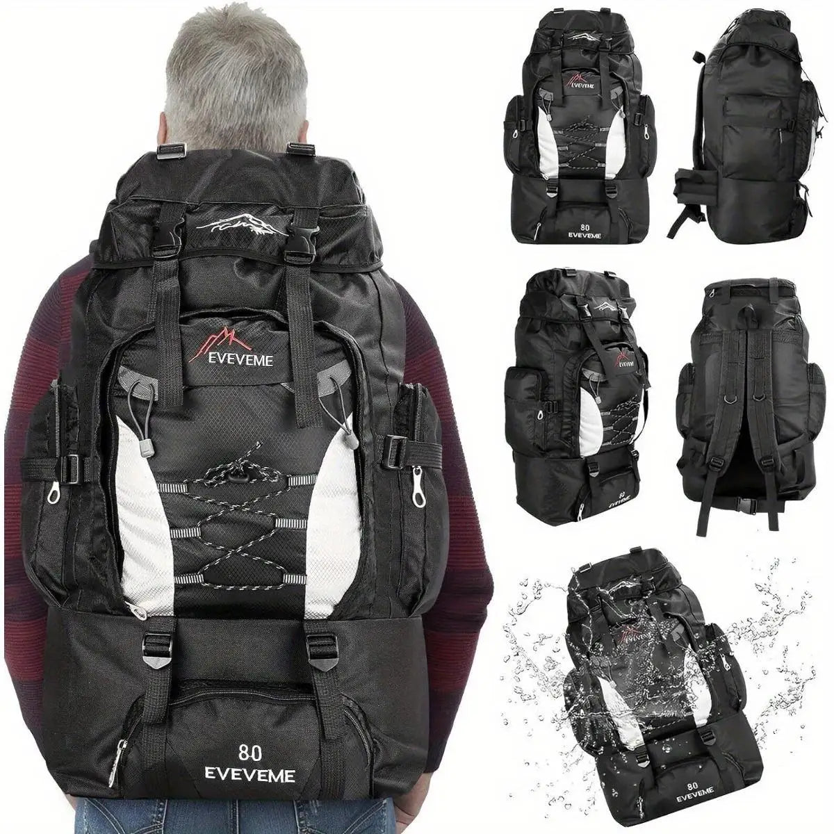 Outdoor Casual Sports Backpack Capacity Hiking Camping