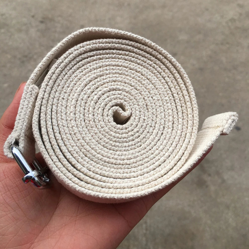 Shunmaii Yoga Strap D Ring Buckle Cotton Exercise Band