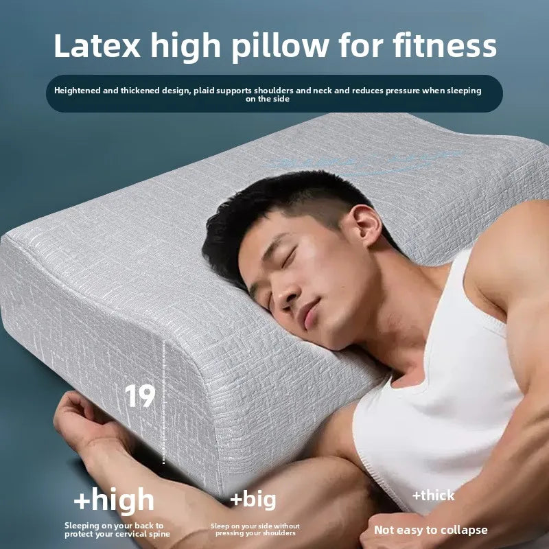 Latex Pillow Extra Hard for Neck and Shoulder Support