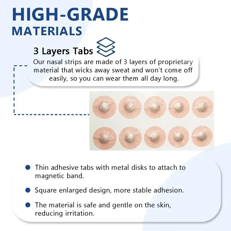 Nasal Breathing Dilators Magnetic Strips for Snoring Relief
